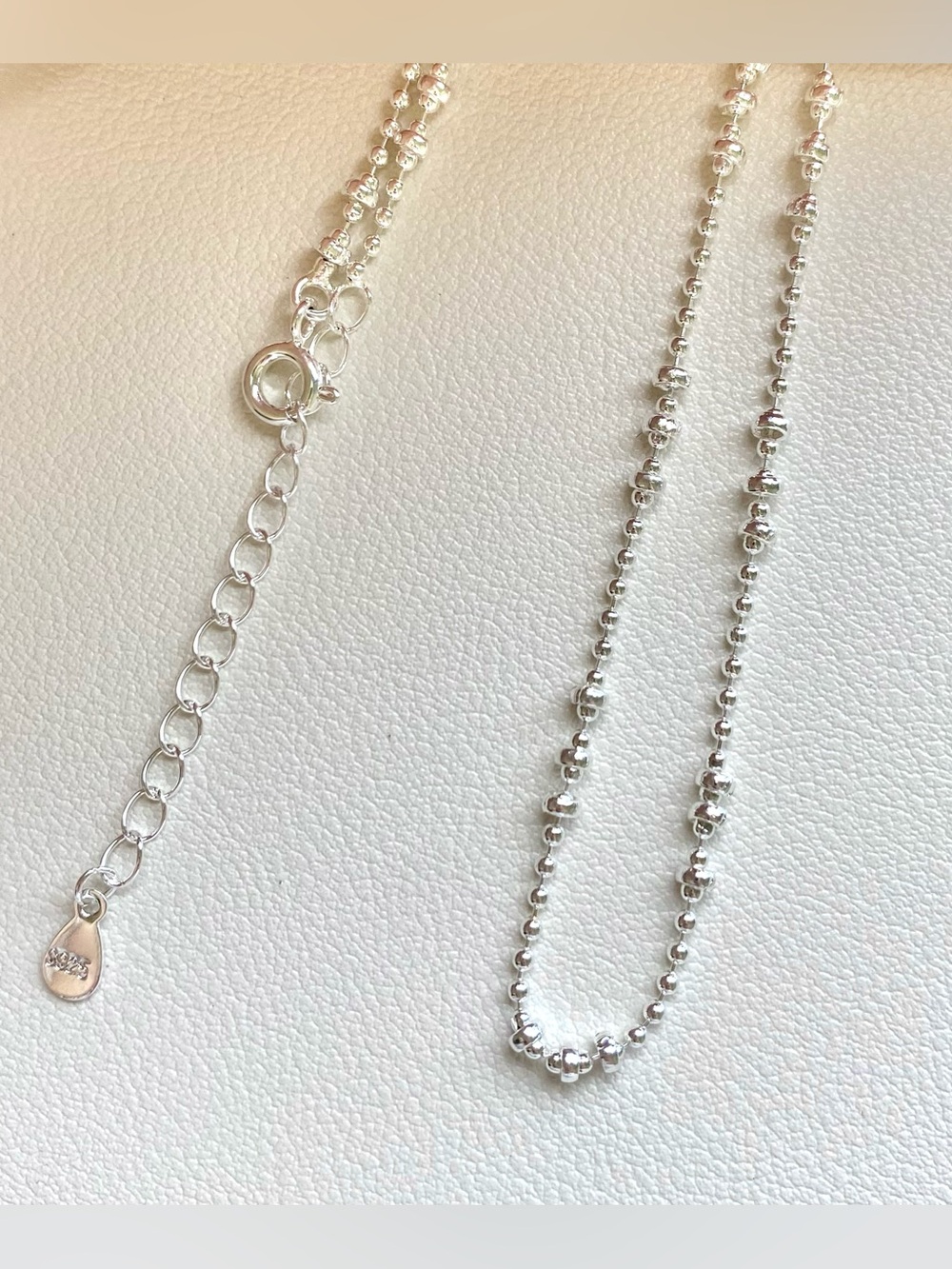 Sterling Silver Beaded Necklace